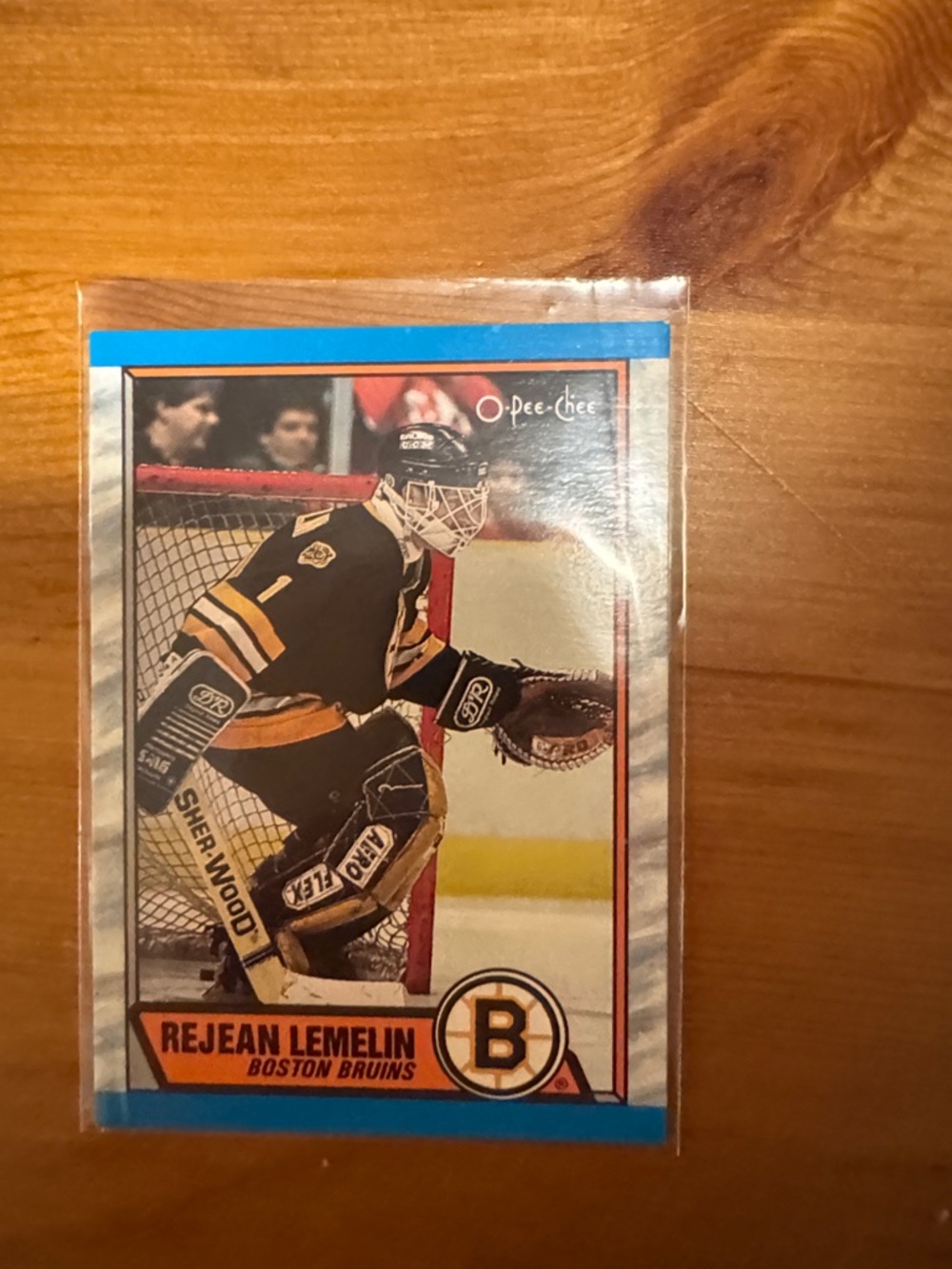 Rejean Lemelin Boston Bruins Hockey Card - Black & Gold